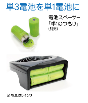 電池スペーサー併用で更に使い勝手アップ!