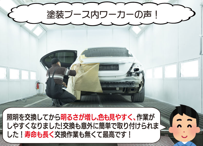 塗装ブースで働いている方の声